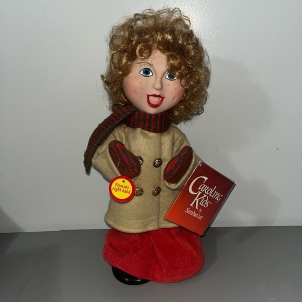 3/25$(Mix) Christmas Caroling Kids, Sandra Lee Animated Vintage NWT